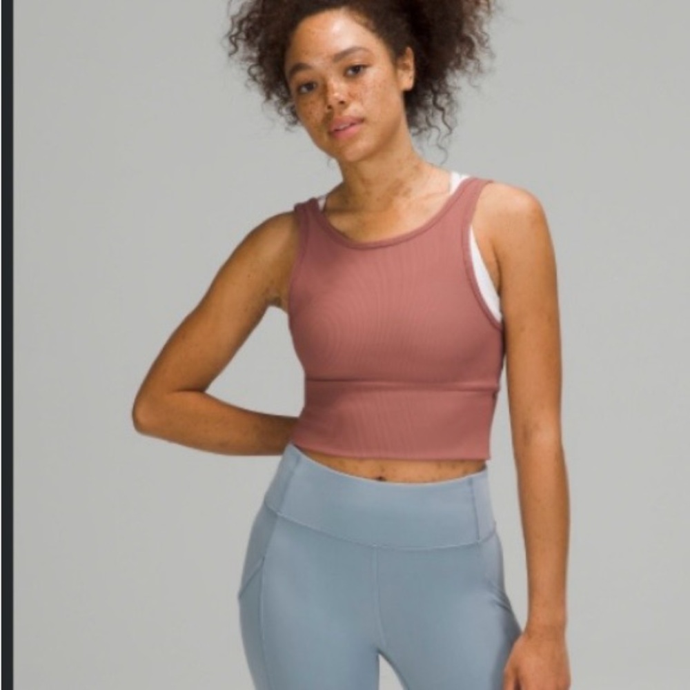 Lululemon Ribbed Power Pivot Tank Top - Chai Color
